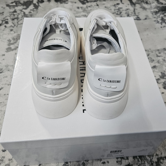 La Canadienne Brea Leather Sneaker Sz 41 NWT - Picture 2 of 8